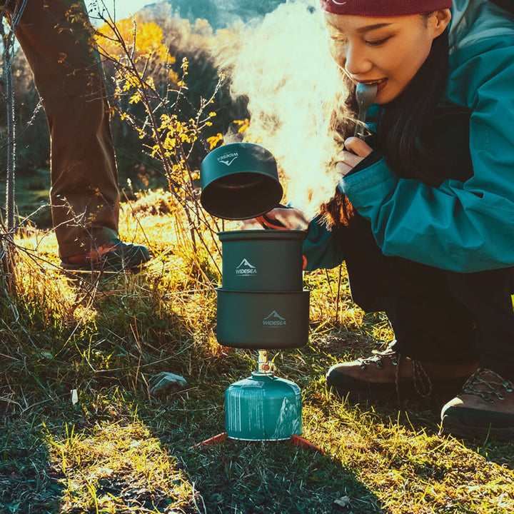 Discover the Widesea Heat-Collecting Camping Cookware Set