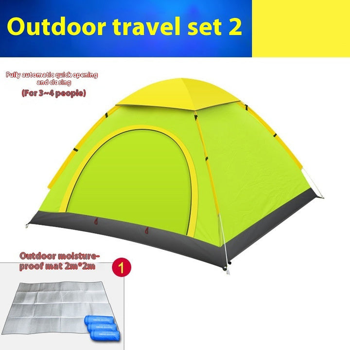 Camping Made Easy with the Automatic Double Door Multi Person Camping Tent
