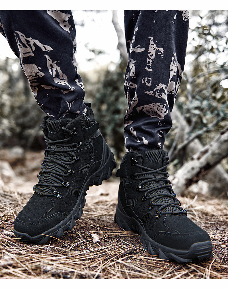 Experience the Ultimate in Comfort and Durability with Our Men's Mid-Top Military Combat Hiking Boots